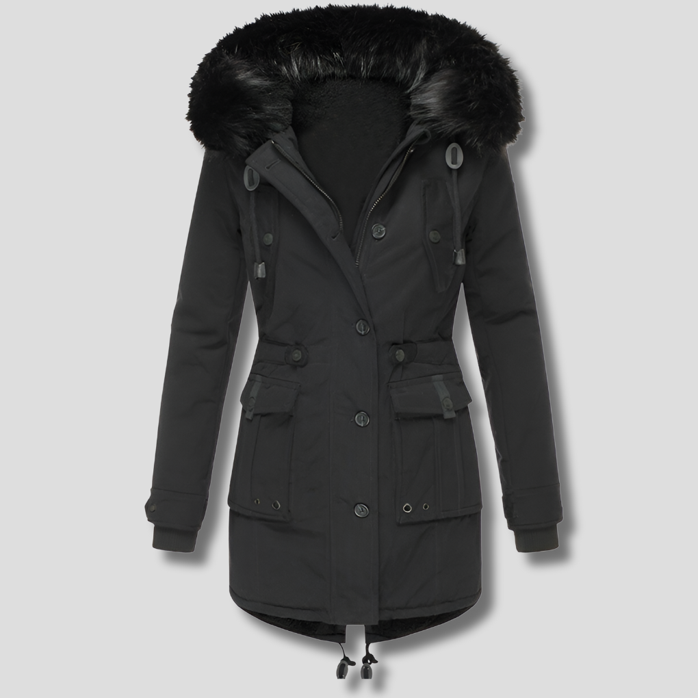 Wintermantel mit Kapuze für Damen Stilvolle Wärme für kalte Tage