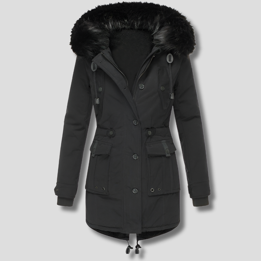 Wintermantel mit Kapuze für Damen Stilvolle Wärme für kalte Tage