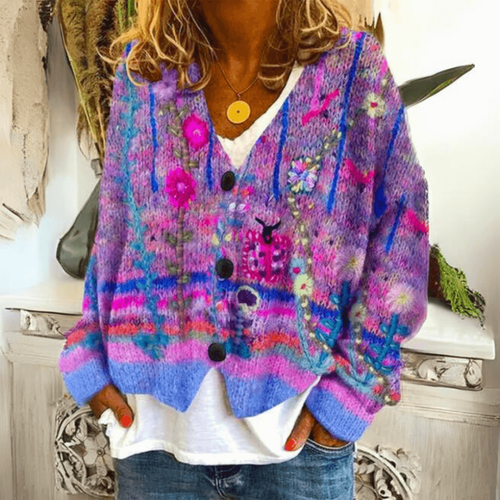 Weicher Kaschmir-Strickcardigan