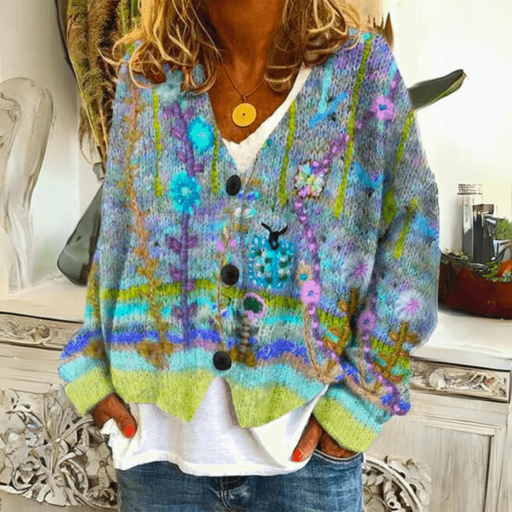Weicher Kaschmir-Strickcardigan