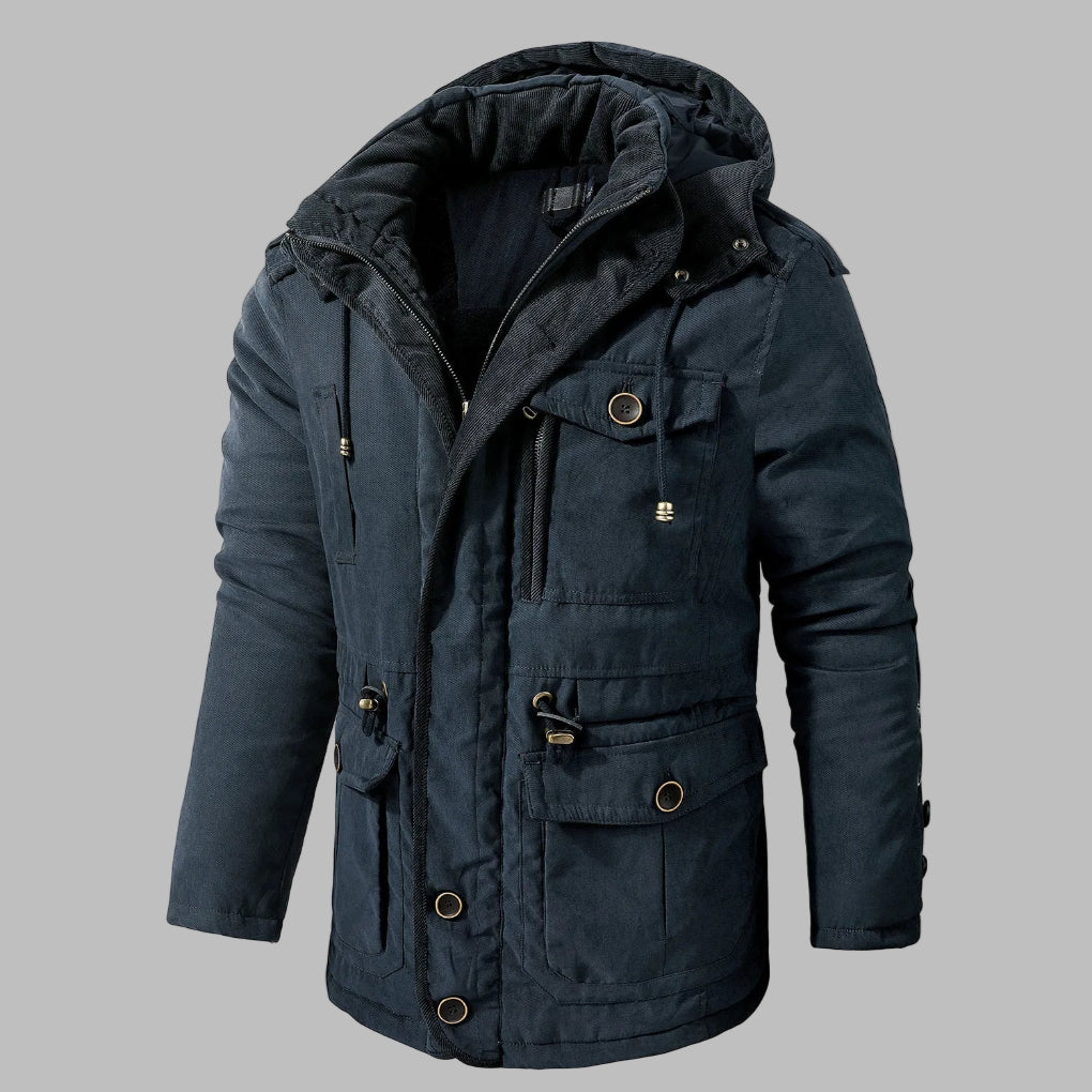 Winterjacke mit mehreren Taschen für Herren