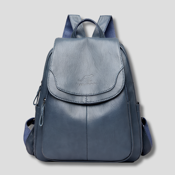 Diebstahlsicherer Lederrucksack für stilvolle Frauen