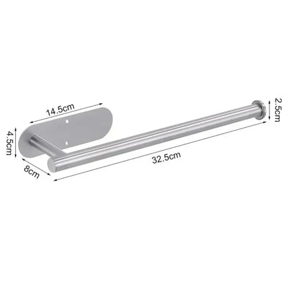 Moderner, minimalistischer Toilettenpapierhalter aus Edelstahl