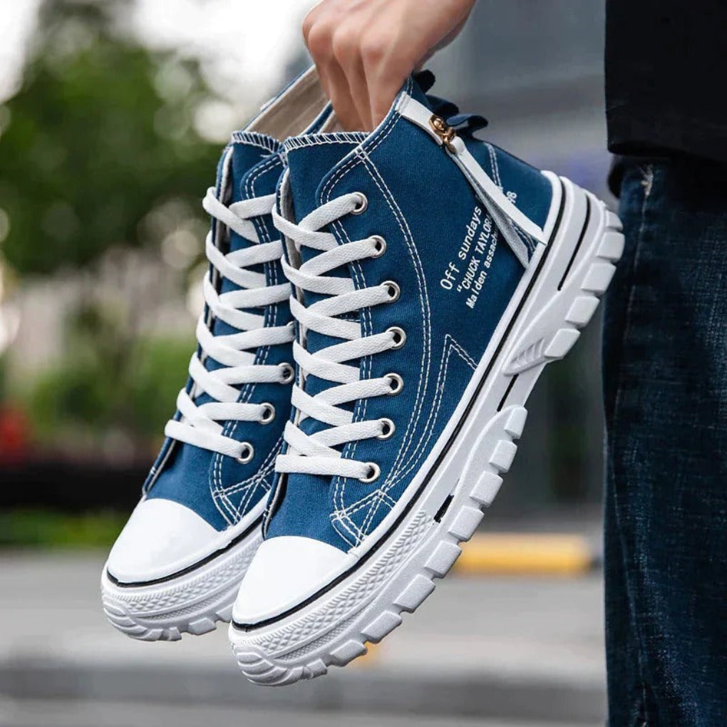 Lässige Streetwear Herren Chunky Canvas High Tops