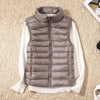 Winddichte Damen-Bodywarmer mit Reißverschluss und sportlicher Passform