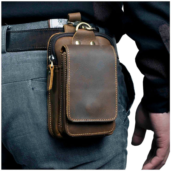 Leder-Hüfttasche für Herren