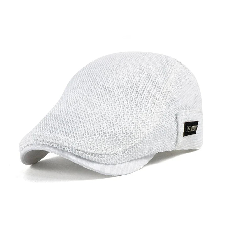 Klassische Herren-Flatcap aus atmungsaktiver Baumwolle