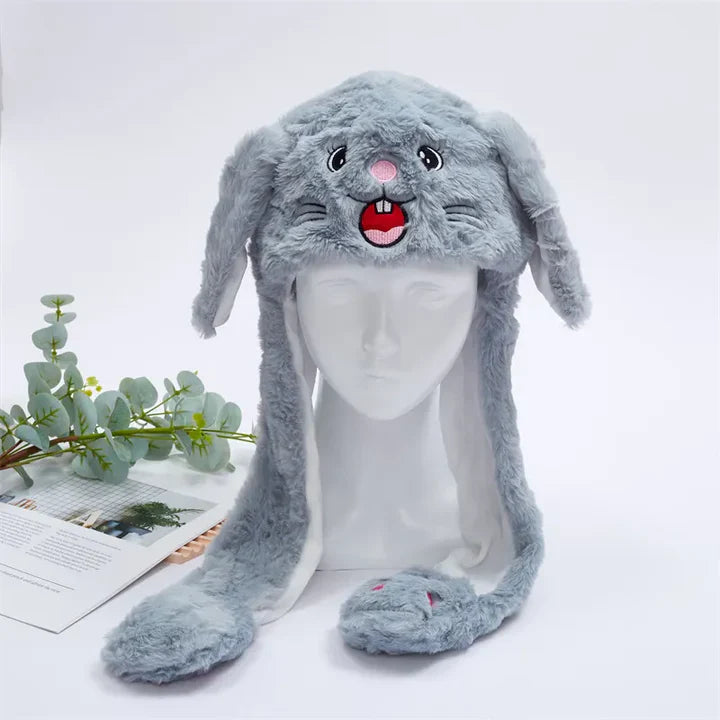 Bounce Bunny – Süße Mütze mit beweglichen Ohren für Spaß und Wärme