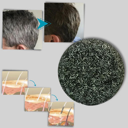 Natürlicher fester Shampoo-Riegel, 69 g – Aufhellung für weißes Haar