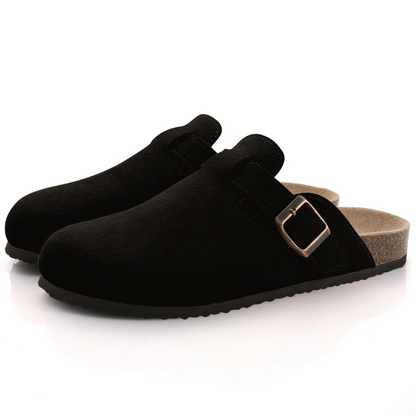 Orthopädische Suede-Kork-Slipper für Damen