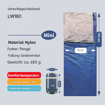 Kompakter Schlafsack