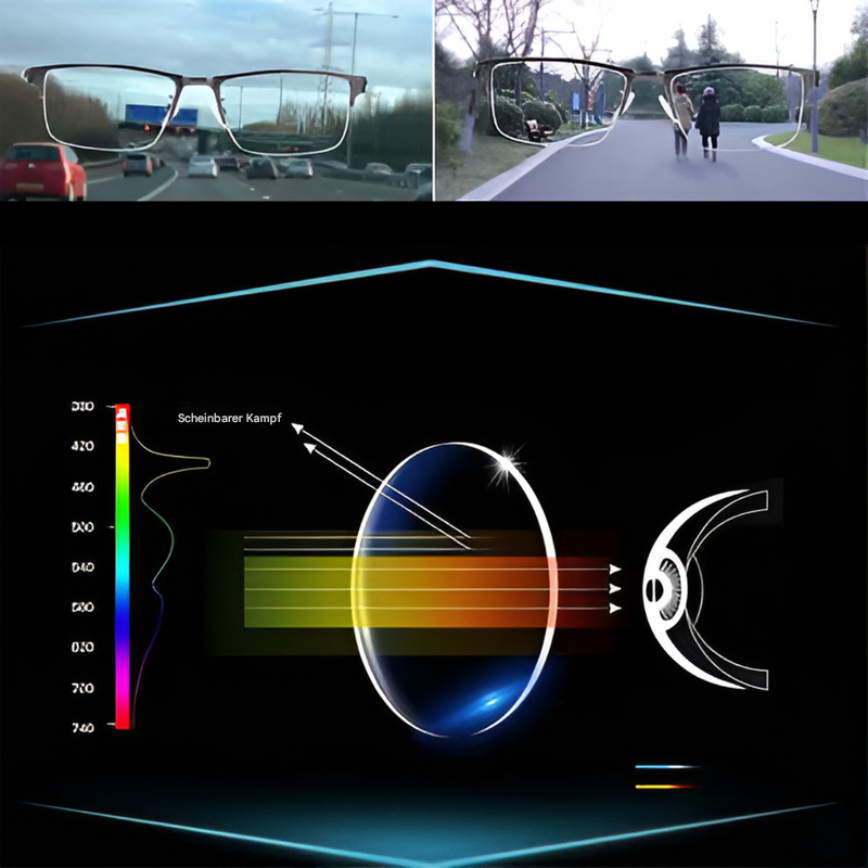 Intelligente progressive Sonnenbrille