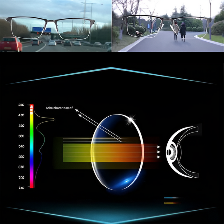 Intelligente progressive Sonnenbrille