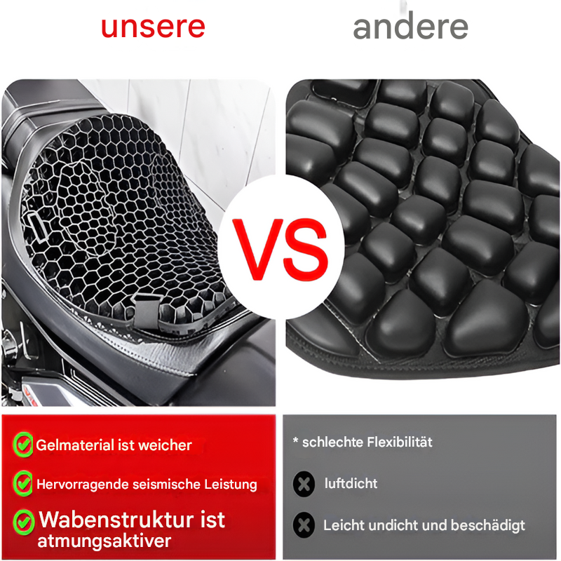 Motorrad-Gel-Sitzpolster für Langstreckenfahrten