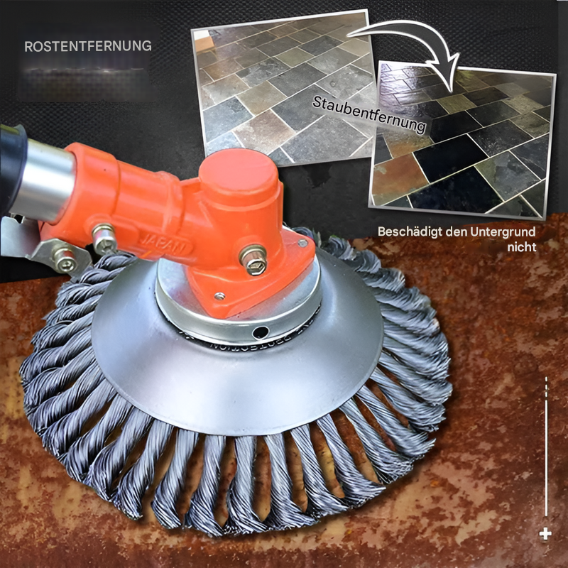 Unkrautbürste und -trimmer aus Karbonstahl (Nur Bürste)