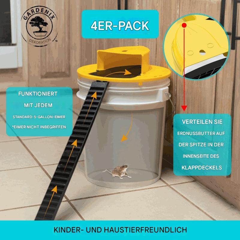 4er-Pack Mausefallen mit Eimerdeckel