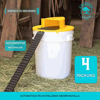 4er-Pack Mausefallen mit Eimerdeckel