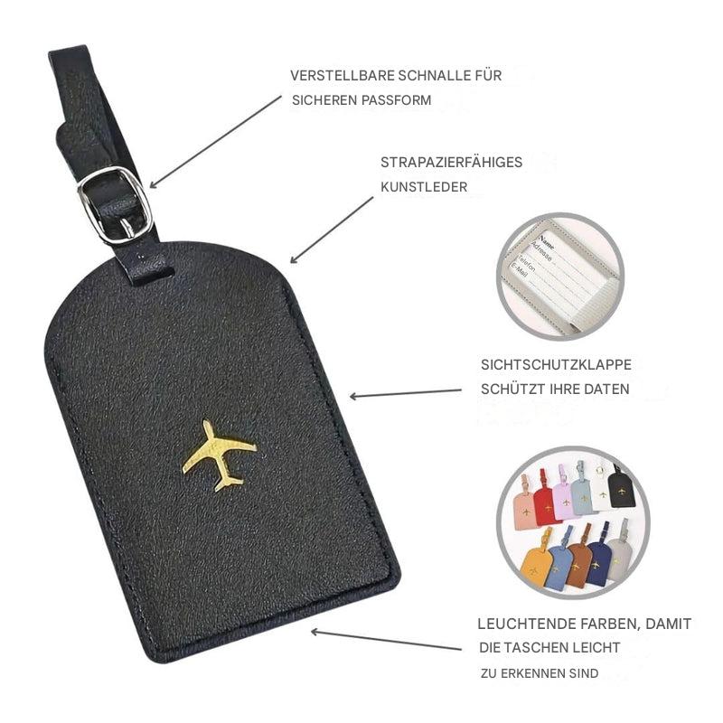Individueller Gepäckanhänger aus Leder
