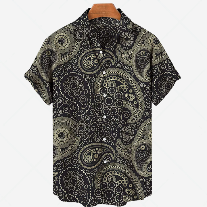 Lässiges Kurzarmhemd mit Print Müheloser Style für jeden Anlass
