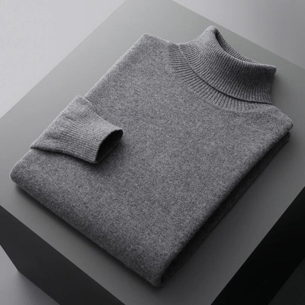 Hochwertiger Herren Kaschmir Rollkragenpullover