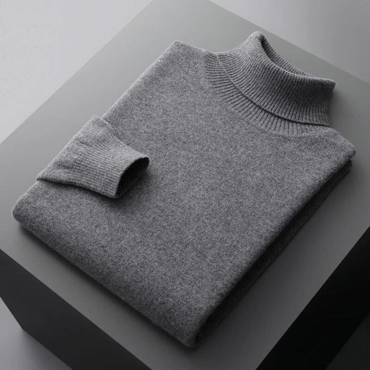 Hochwertiger Herren Kaschmir Rollkragenpullover